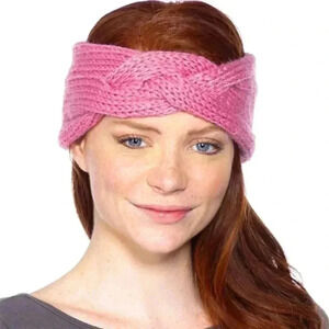 PINK KNIT HEADBAND